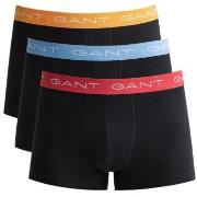 Gant 3P Cotton Jersey Trunks Svart/Oransje bomull X-Large Herre