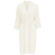 Damella Viscose Plain Lace Robe Elfenben viskose X-Large Dame