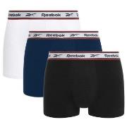 Reebok 3P Barlow Sports Trunk Svart/Marine/Hvit bomull X-Large Herre