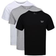 Reebok 3P Santo Crew Neck T-Shirt Svart/Grå X-Large Herre