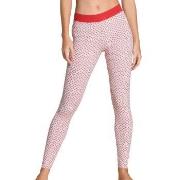 Calida Elastic Trend Leggings Rød Mønster bomull Small Dame