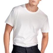 Bread and Boxers Pima Cotton Crew Neck Hvit bomull X-Large Herre