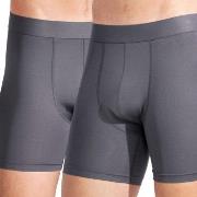 Bread and Boxers Active Boxer Brief 2P Grå polyester Large Herre