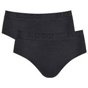 Sloggi 2P Men FREE Evolve Brief Svart økologisk bomull Medium Herre