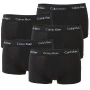 Calvin Klein 5P Cotton Stretch Solid Low Rise Trunks Svart bomull X-La...