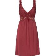 Trofe Nightgown Lace Nightdress Rød/Brun viskose Small Dame