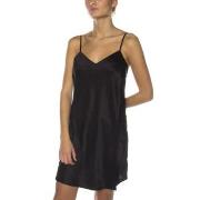 Damella 44001 Nightdress Svart silke Large Dame