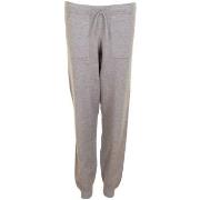 Missya Lazy Rib Pant Grå Small Dame