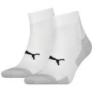 Puma Strømper 2P Sport Cushioned Quarter Socks Hvit Str 35/38