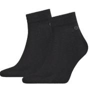 Calvin Klein Strømper 2P Quarter Socks Svart Str 39/42 Herre