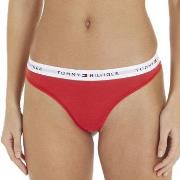 Tommy Hilfiger Truser LOGO Waistband Thong Rød Medium Dame