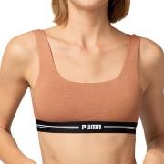 Puma BH Women Scoop Neck Top Mocca økologisk bomull Medium Dame