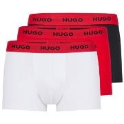 HUGO 3P Triplet Trunk Hvit/Rød bomull X-Large Herre