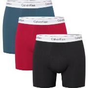 Calvin Klein 3P Modern Cotton Stretch Boxer Brief Rød/Blå  bomull Larg...