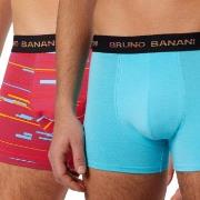 Bruno Banani 2P Connect Boxer Rød/Blå  bomull Large Herre