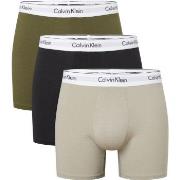 Calvin Klein 3P Modern Cotton Stretch Boxer Brief Khaki bomull Large H...