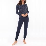 Lady Avenue Bamboo Long Sleeve Pyjamas Marine mønster Bambus Small Dam...