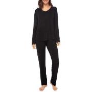 Lady Avenue Bamboo Pyjamas With Lace Long Sleeve Svart Bambus Large Da...