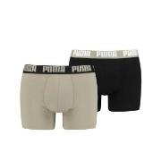 Puma 2P Basic Boxer Svart/Hud bomull Large Herre