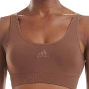 adidas BH BOS Smart Micro 720 Seamless Lounge Bra Mørkbrun  polyamid M...