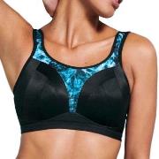 Freya BH Dynamic Soft Sports Bra Svart/Blå H 80 Dame