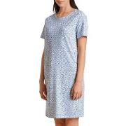 Calida Spring Nights Nightshirt Blå Mønster bomull X-Small Dame