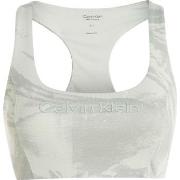 Calvin Klein BH Sport Medium Support Printed Bra Lysegrønn Small Dame