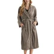 Damella Jaquard Fleece Robe Brun polyester Medium Dame