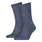 Puma Strømper 2P Classic Socks Jeansblå Str 43/46 Herre