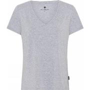 JBS of Denmark Bamboo Blend V-neck Women T-shirt Grå Medium Dame