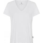 JBS of Denmark Bamboo Blend V-neck Women T-shirt Hvit Small Dame