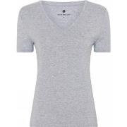 JBS of Denmark Bamboo V-neck Women Slim T-shirt Lysgrå X-Small Dame