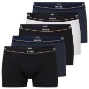 BOSS 5P Cotton Boxer Trunks Mixed bomull Large Herre