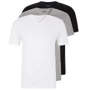 BOSS 3P V-Neck Classic T-shirt Hvit/Grå bomull XX-Large Herre
