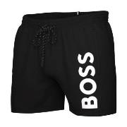 BOSS Badebukser Swimshorts Octopus Svart polyamid Small Herre