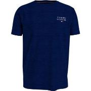 Tommy Hilfiger Cotton Tee Logo T-shirt Marine bomull Large Herre