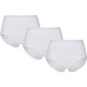 Pierre Robert Truser 3P Cotton High Waist Brief Hvit bomull XX-Large D...