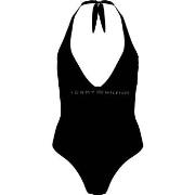 Tommy Hilfiger Halter One Piece Swimsuit Svart Medium Dame