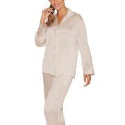 Lady Avenue Pure Silk Basic Pyjamas Perlhvit silke X-Large Dame