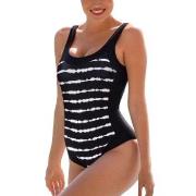 Wiki Isabella Classic Swimsuit Svart Mønster 36 Dame