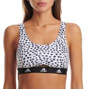 adidas BH Scoop Bralette Hvit/Svart bomull Large Dame