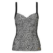 Damella Geena Patterned Protes Tankini Top Svart 36 Dame