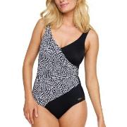 Damella Julia Patterned Swimsuit Svart 44 Dame