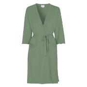 Damella Viscose Plain Wave Robe Lysegrønn Bambus Medium Dame