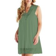 Damella Viscose Plain Sleeveless Nightdress Grønn viskose XX-Large Dam...