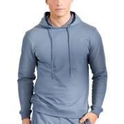 Bread and Boxers Organic Cotton Men Hooded Shirt Lysblå Large Herre