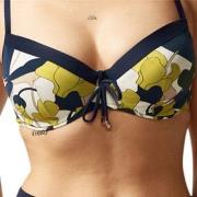 Chantelle Flowers Underwire Bikini Bra Blå m blomster E 80 Dame