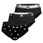 adidas 3P Active Flex Cotton Brief Svart/Hvit bomull X-Large Herre