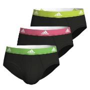 adidas 3P Active Flex Cotton Brief Multi-colour-2 bomull Small Herre