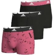 adidas 3P Active Flex Cotton Trunk Svart/Rosa bomull X-Large Herre